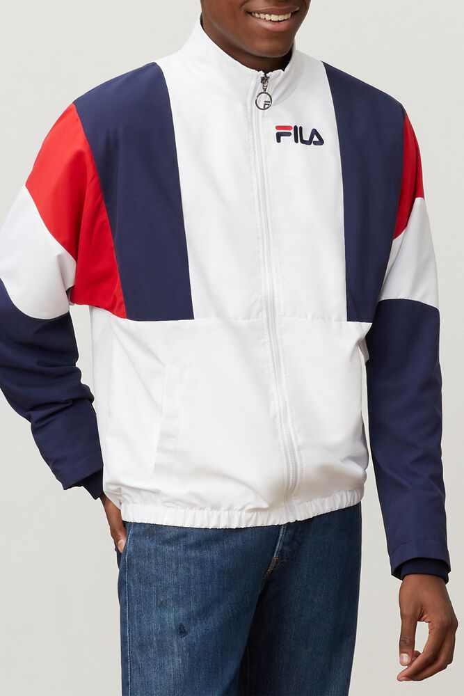 Fila Bunda Panske Hambly Wind Biele/Námornícka Modrá/Červené - BQGAS8547